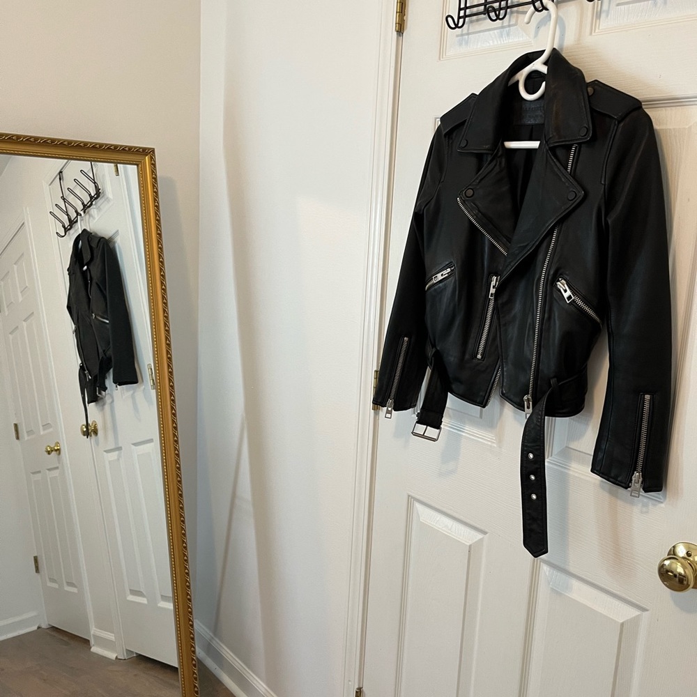 AllSaints Balfern Leather Biker Jacket